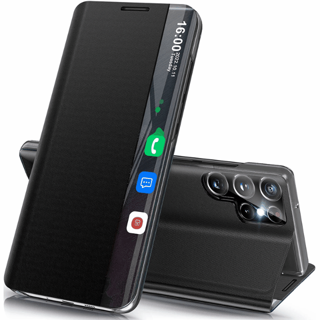 Kompatybilny z etui z okienkiem na smartfony Samsung serii S25/S24/S23/S22/S21
