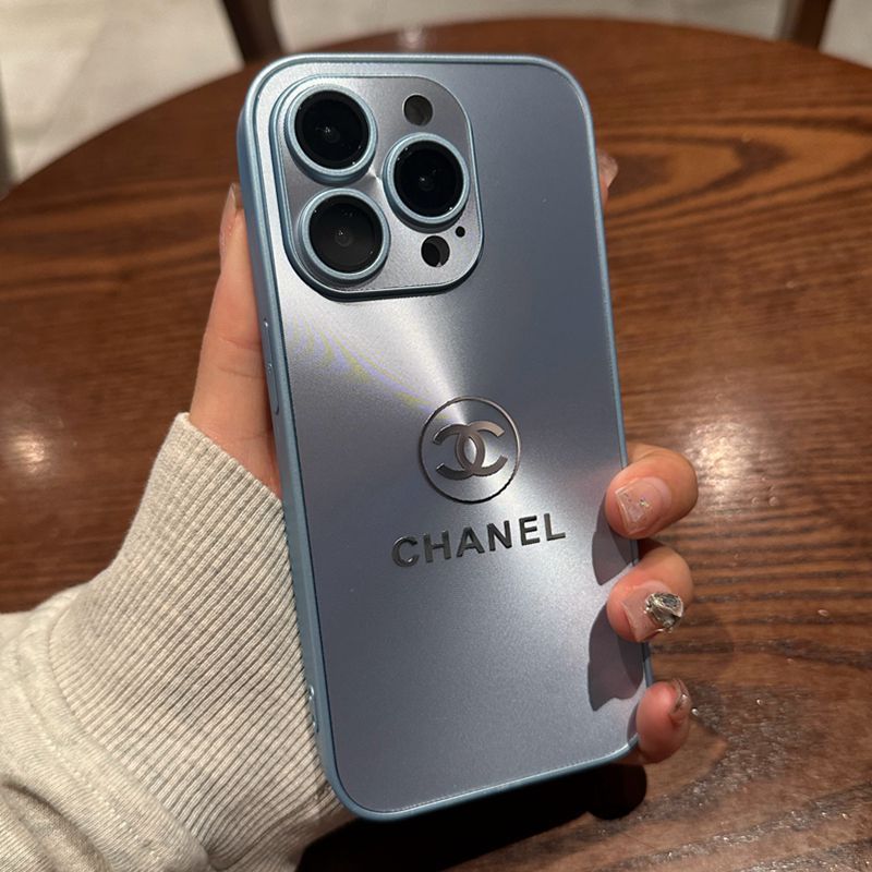 Metalowe logo marki CHANEL Etui na telefon Apple, all-inclusive high-end, tekstura tytanu, super!