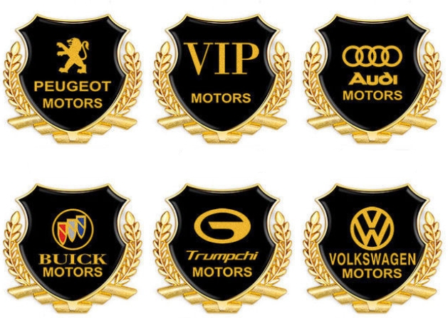  Metalowa naklejka na samochód z dużymi kłosami pszenicy z osobowością 3D i ochroną przed zarysowaniami