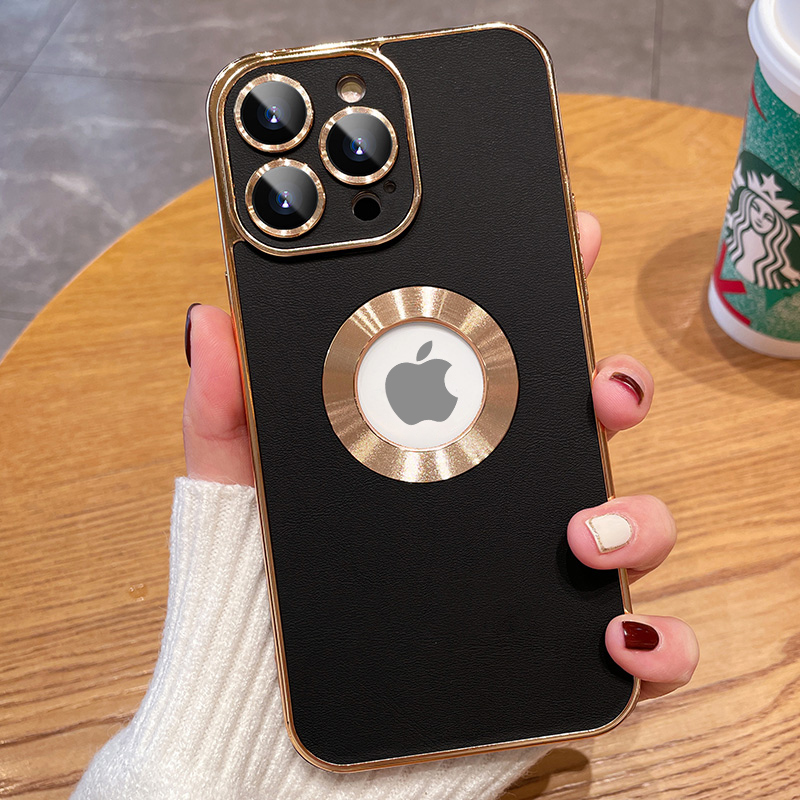 Electroplating iPhone Case with Camera Lens Protector Film