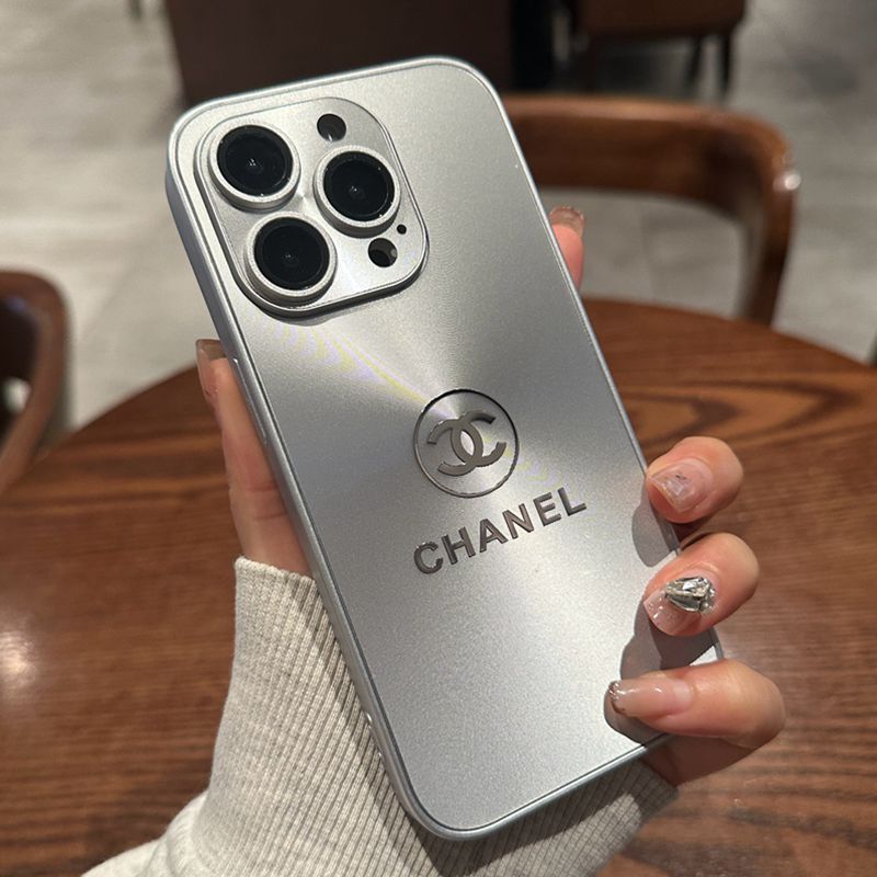 Metalowe logo marki CHANEL Etui na telefon Apple, all-inclusive high-end, tekstura tytanu, super!
