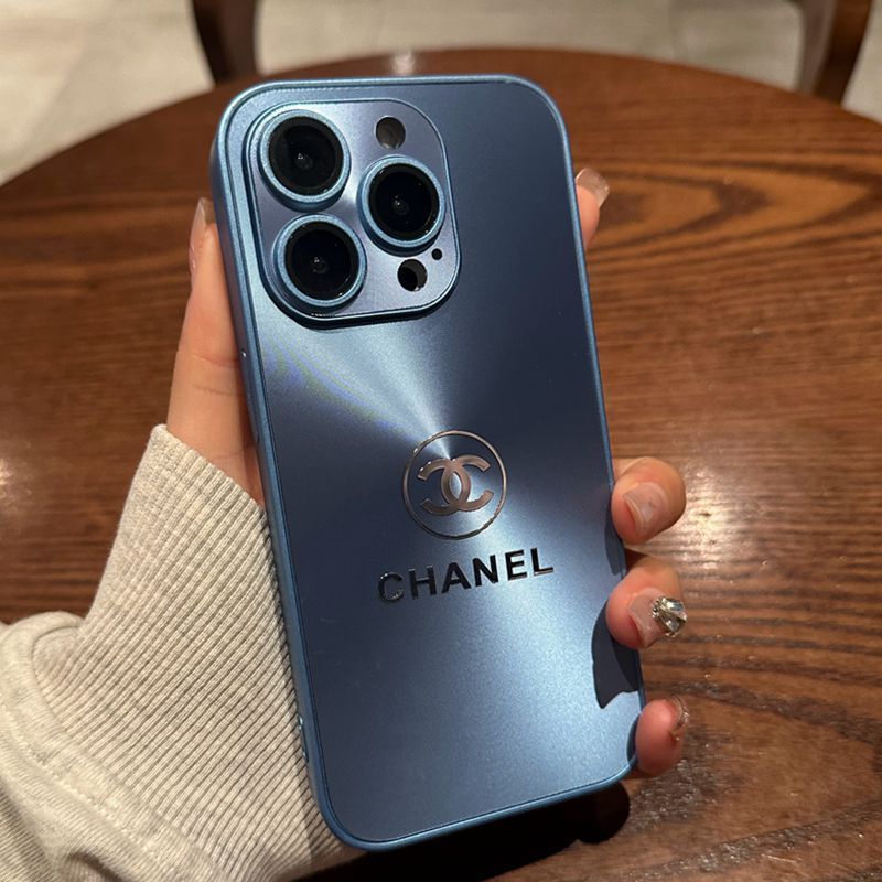 Metalowe logo marki CHANEL Etui na telefon Apple, all-inclusive high-end, tekstura tytanu, super!