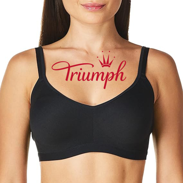 Triumph - 3 τεμάχια 🔥 Απαλύνει τις μασχάλες με Ασύρματο Σουτιέν Comfort με ελαφριά επένδυση χωρίς ραφές [Αγοράστε 1 Πάρτε 3 Δωρεάν]