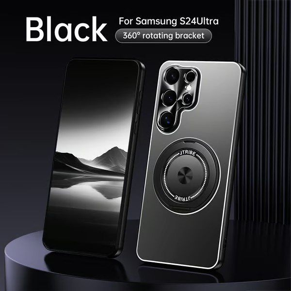 🌐 Περιστρεφόμενη θήκη σειράς τιτανίου για Samsung S25 Ultra/S24 Ultra/S23 Ultra