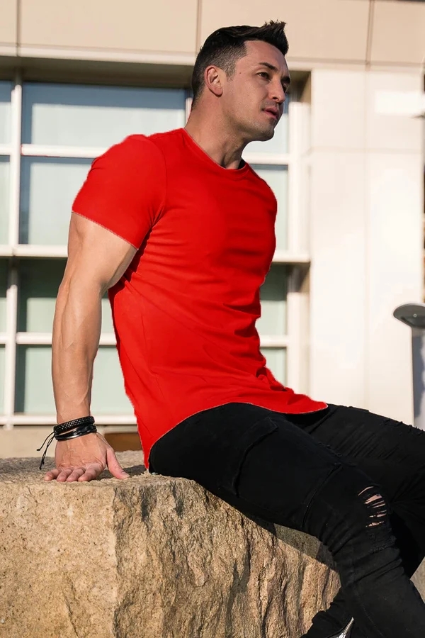 T-SHIRT ESSENTIAL DROP-CUT (αγορά 2 δωρεάν αποστολή)