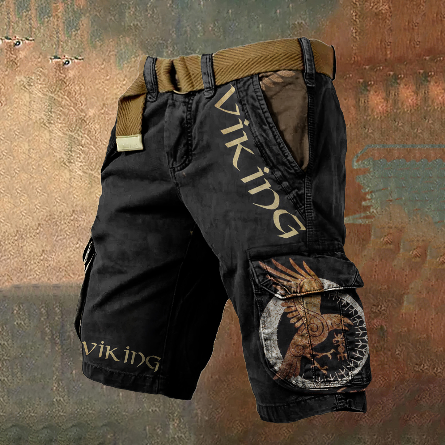 Eagle Viking Art Men's Work Shorts