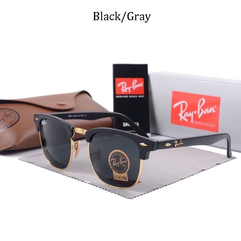 Γνήσια γυαλιά ηλίου Ray-Ban 2024 【Θήκη καθρέφτη + γυαλιά】