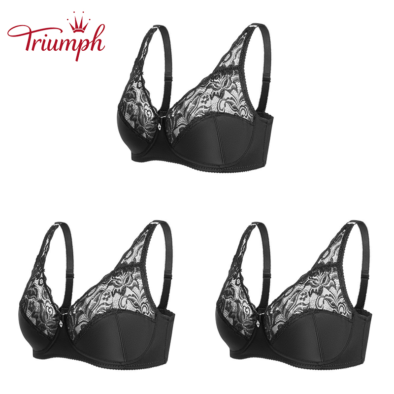 Triumph - 3 τμχ 🔥Σέξι δαντελένια εσώρουχα, εξαιρετικά λεπτό σουτιέν