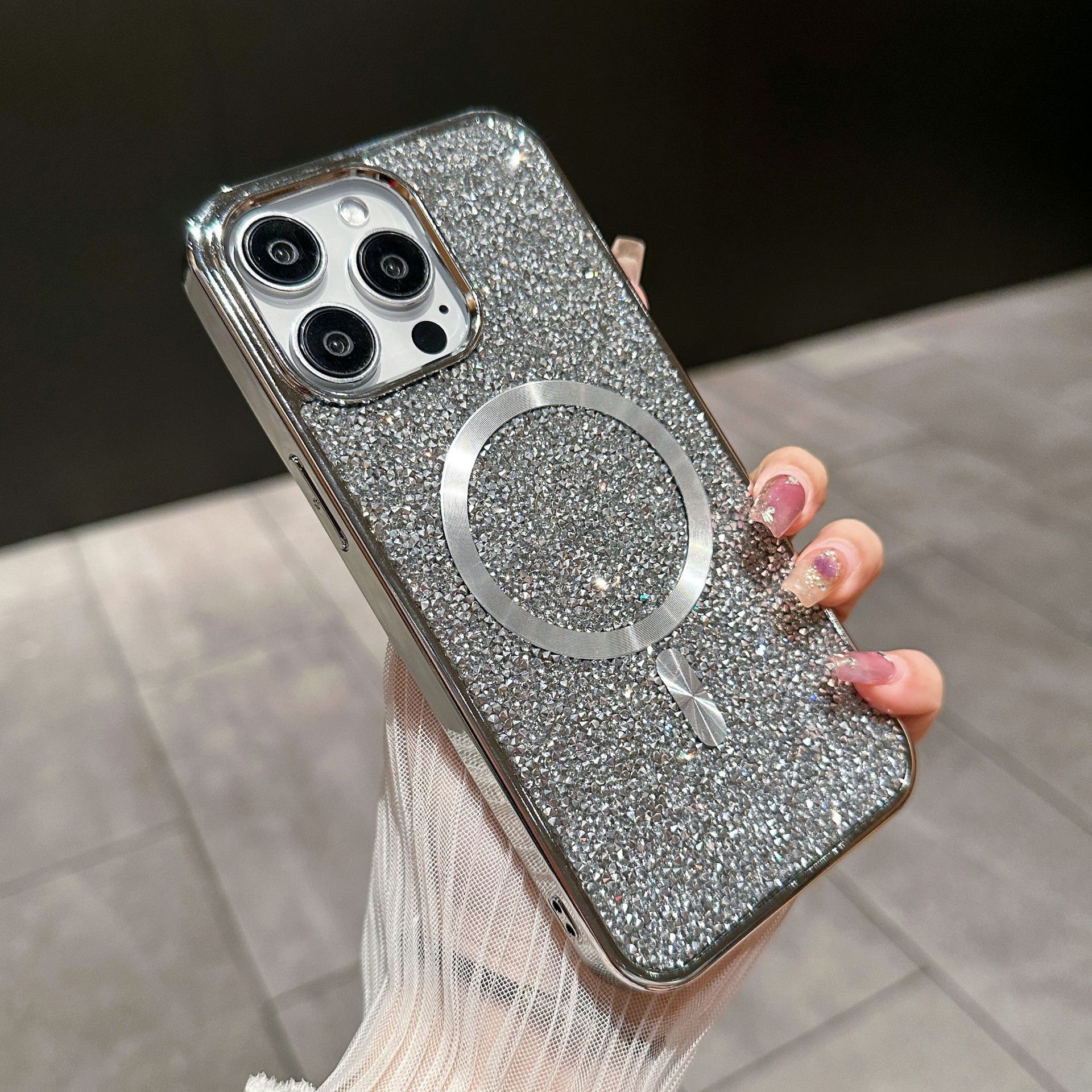 Ins Hot Luxury Diamond Glitter μαγνητικές θήκες iPhone