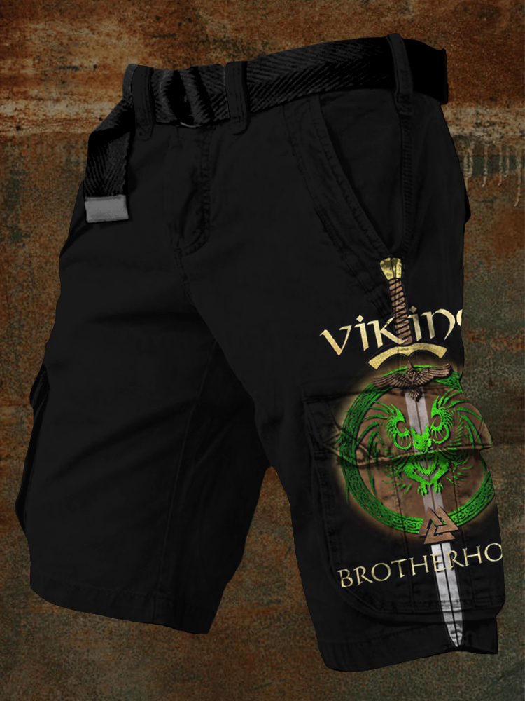 Men's Viking Brotherhood Vintage Cargo Shorts
