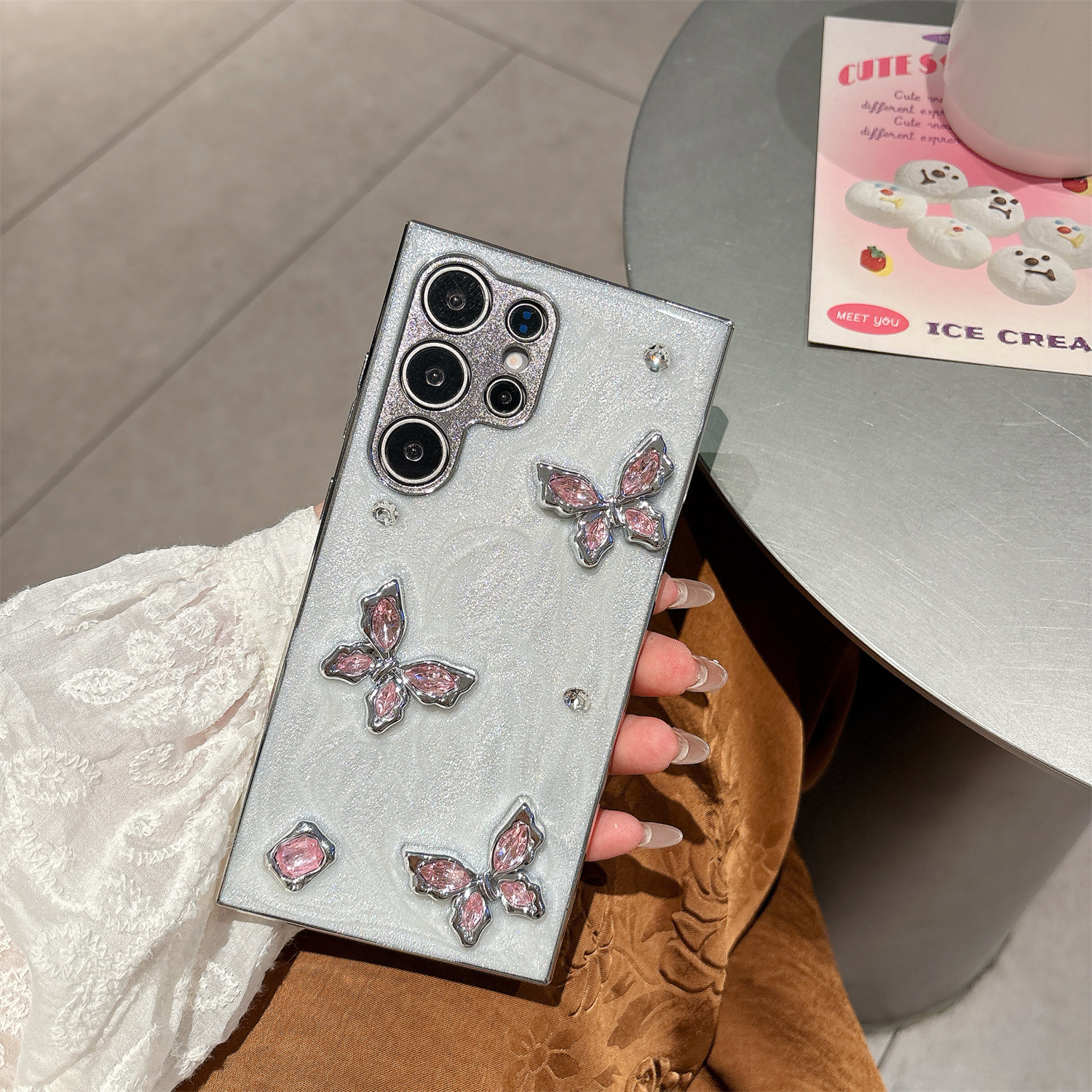 Θήκη κινητού τηλεφώνου 3D Butterfly για τη σειρά Samsung
