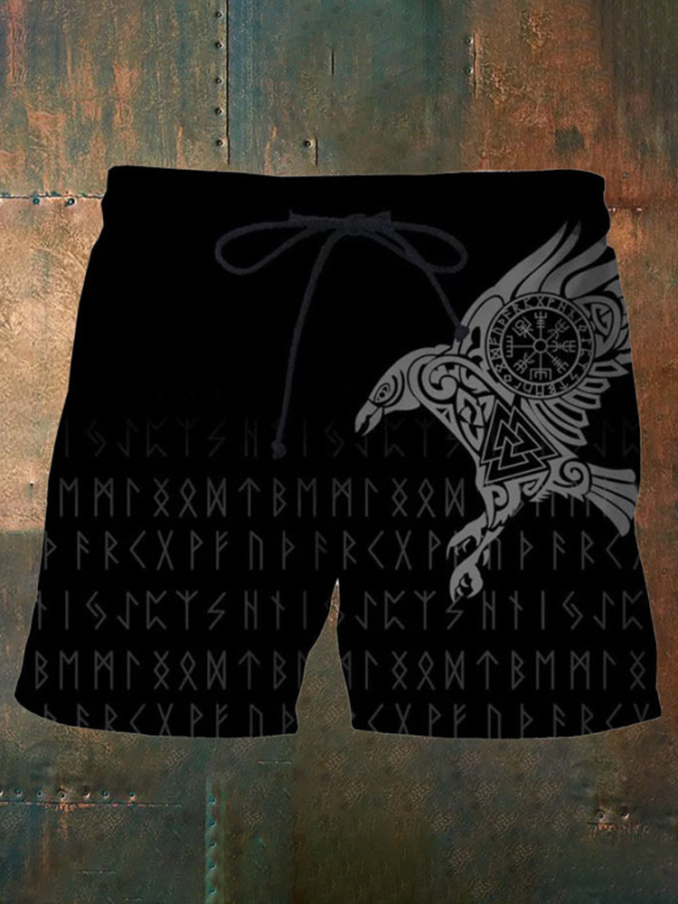 Men's Viking Drawstring Casual Shorts