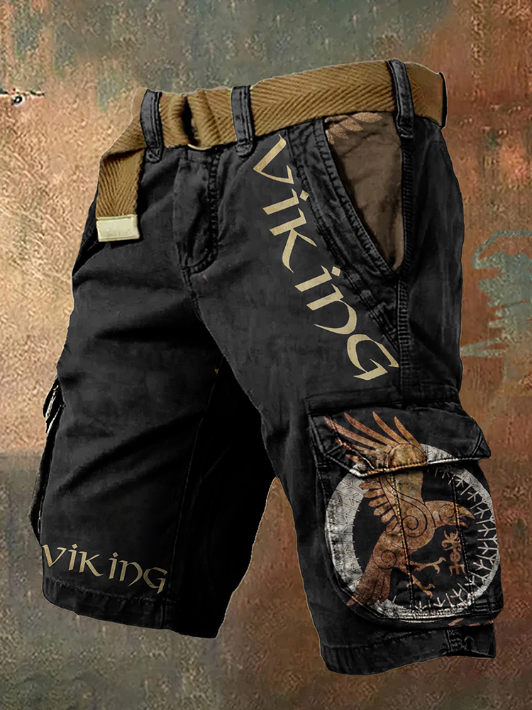 Eagle Viking Art Men's Work Shorts