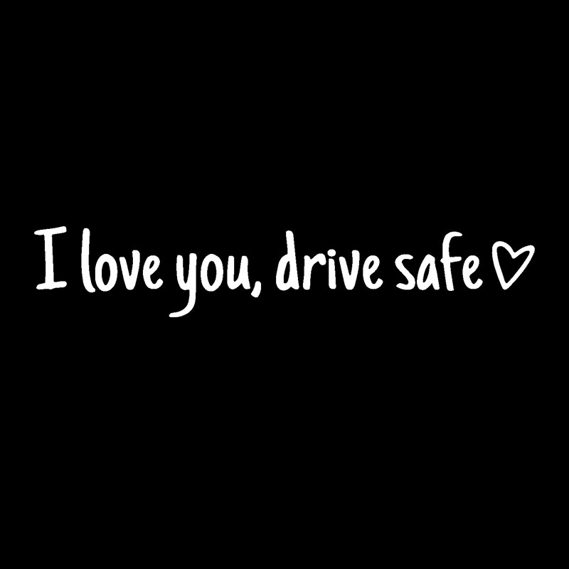 【I love you, drive safe】Autocolante de siguranță pentru oglindă retrovizoare