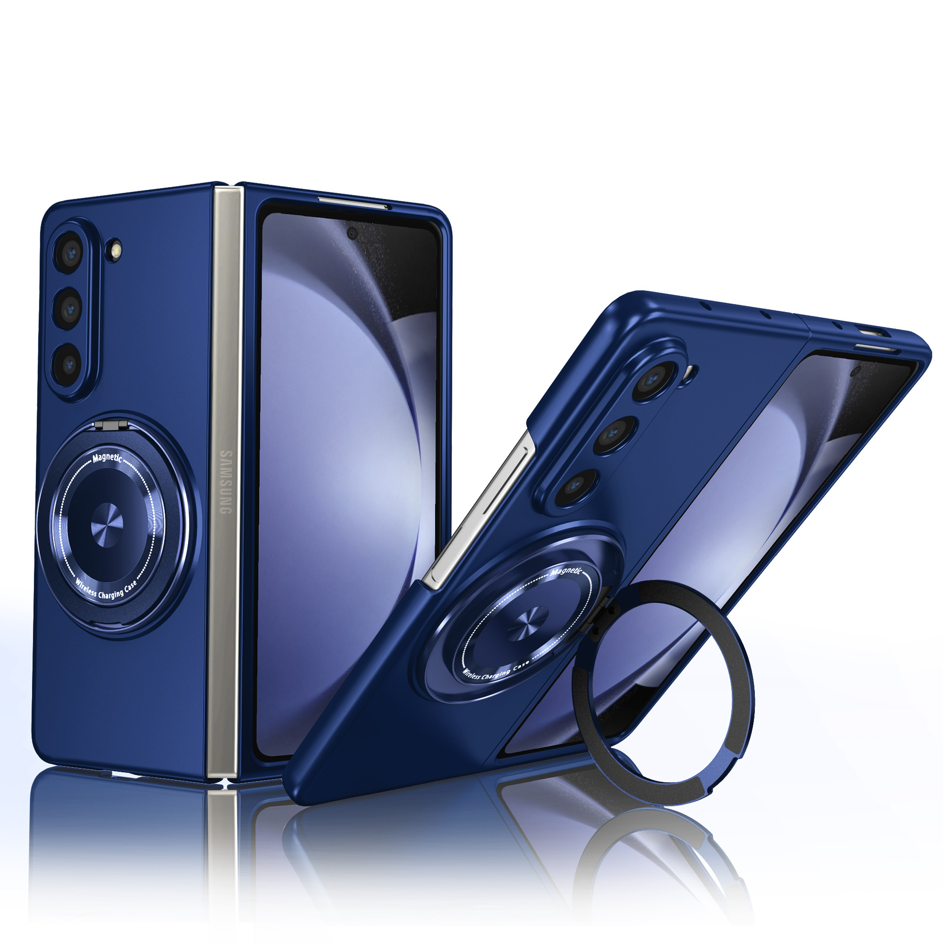 CAZĂ MAGNETICĂ DE PROTECȚIE COMPLETĂ și SUPORT PENTRU SERIA GALAXY Z FOLD