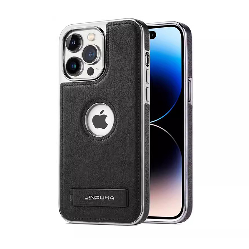 Husă pentru telefon cu suport invizibil din piele creativă