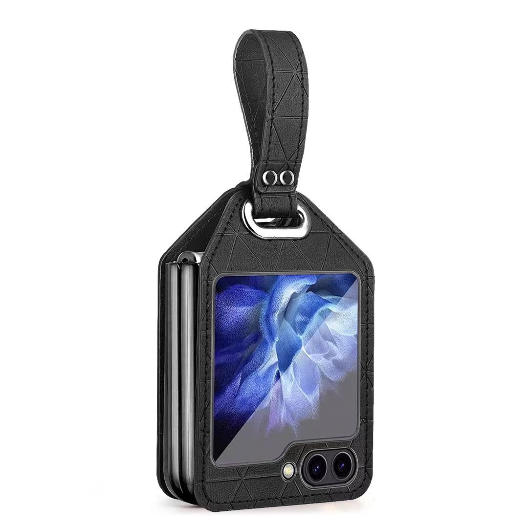 Cea mai recentă husă din piele pentru telefonul mobil Samsung Galaxy Z Flip 5/Z Flip 6