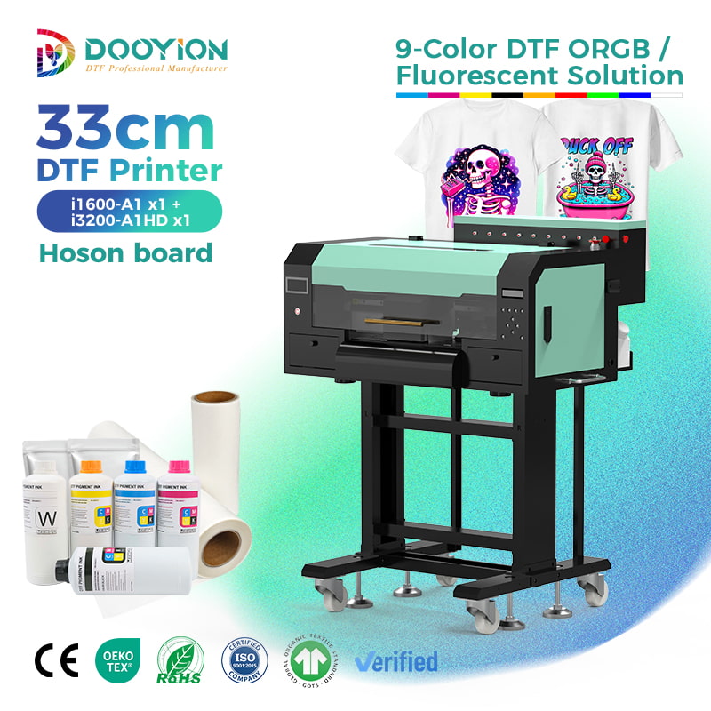 30cm 9-Color DTF Printer ORGB/Fluorescent Solution