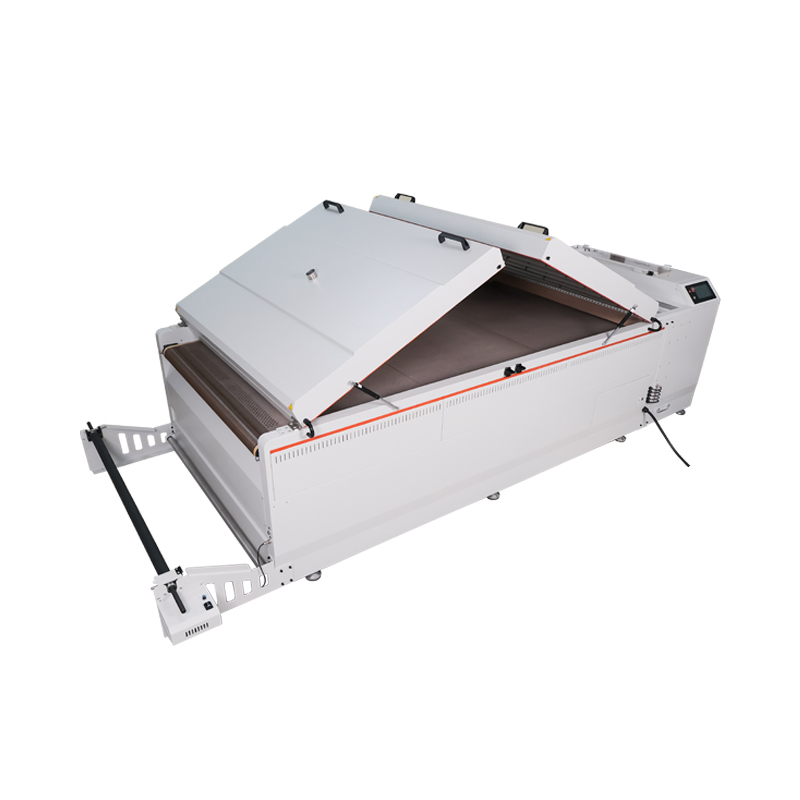 120cm 130CM Higher speed two stages dryer DTF Powder Shaker with conveyor belt suit for four or six i3200 print heads printer