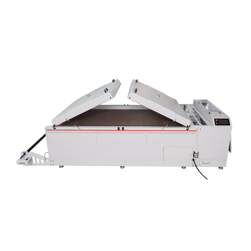 120cm 130CM Higher speed two stages dryer DTF Powder Shaker with conveyor belt suit for four or six i3200 print heads printer