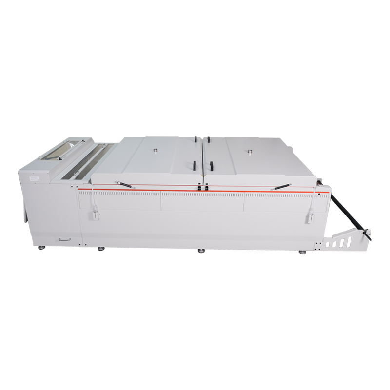 120cm 130CM Higher speed two stages dryer DTF Powder Shaker with conveyor belt suit for four or six i3200 print heads printer