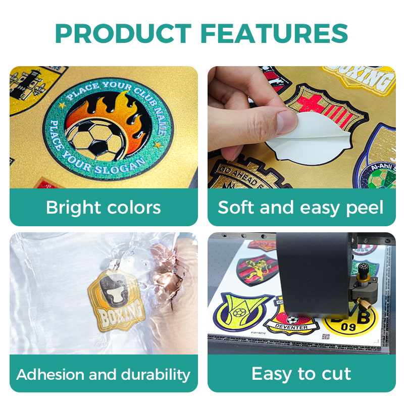 Multi-Color Optional 3D Patch TPU Heat Transfer 0.5mm 0.9mm Film for Fabric Lamination Laser Cutting