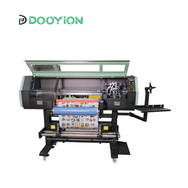 Roll to Roll DTF UV Printer 60cm with laminator and three i3200U1 heads