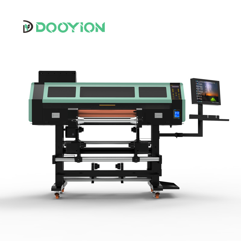 Roll to Roll DTF UV Printer 60cm with laminator and three i3200U1 heads