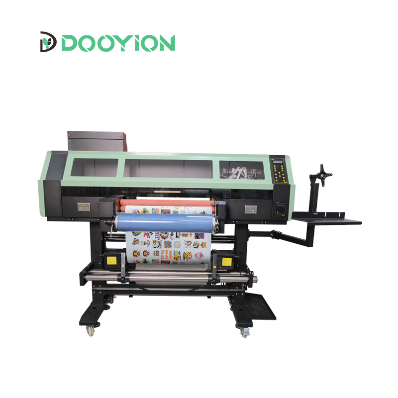 Roll to Roll DTF UV Printer 60cm with laminator and three i3200U1 heads