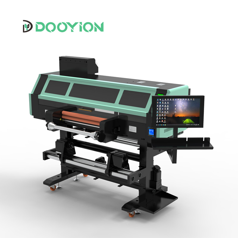 Roll to Roll DTF UV Printer 60cm with laminator and three i3200U1 heads