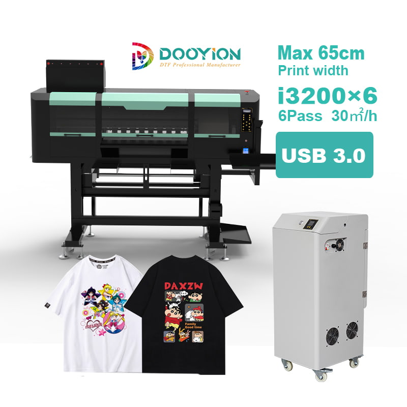 T606 dooyion 6 print head DTF printer 60cm i3200A1 Double rail 30 square metres per hour