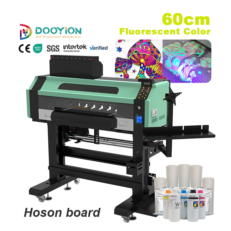 T620-F 2025 new launch 24 inch fluorescent dtf printer with 2 i3200 heads 8 color