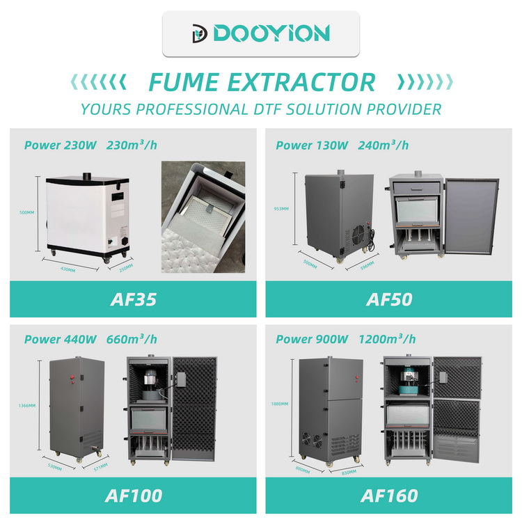 dooyion big DTF Air fume extractor sublimation heater oven somke purifier AF160