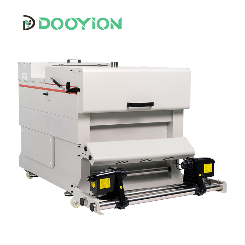 60cm automatic powder recycling DTF Powder shaker with lengthen drying oven and NEW color touch screen