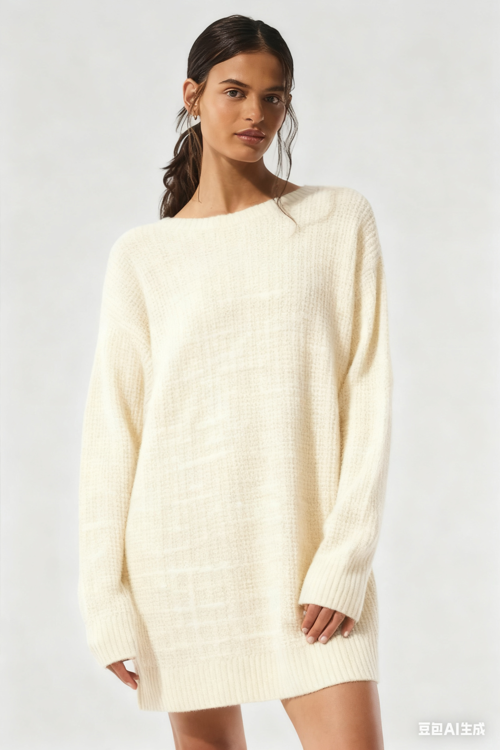 Relaxed Fit Lavender Ribbed Midi Dress, Casual Chic Loungewear