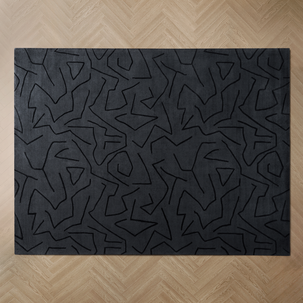Carved Maze Rug - Z Gallerie - Metropolitan Living Room