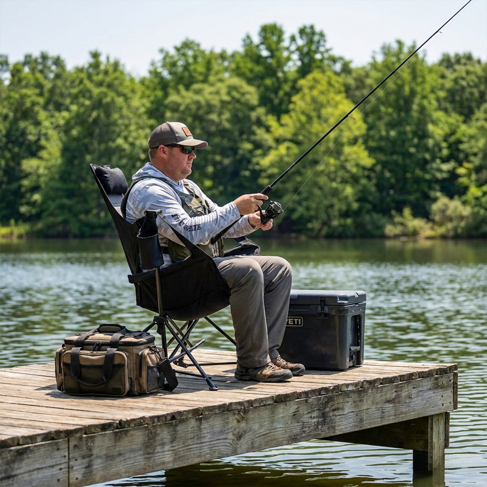 Portable Hammock Rocking Fishing Chair