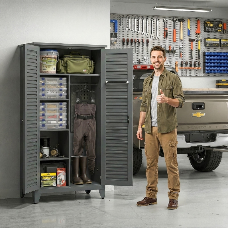 Fishing Gear Storage Cabinet - 73''x35.4"