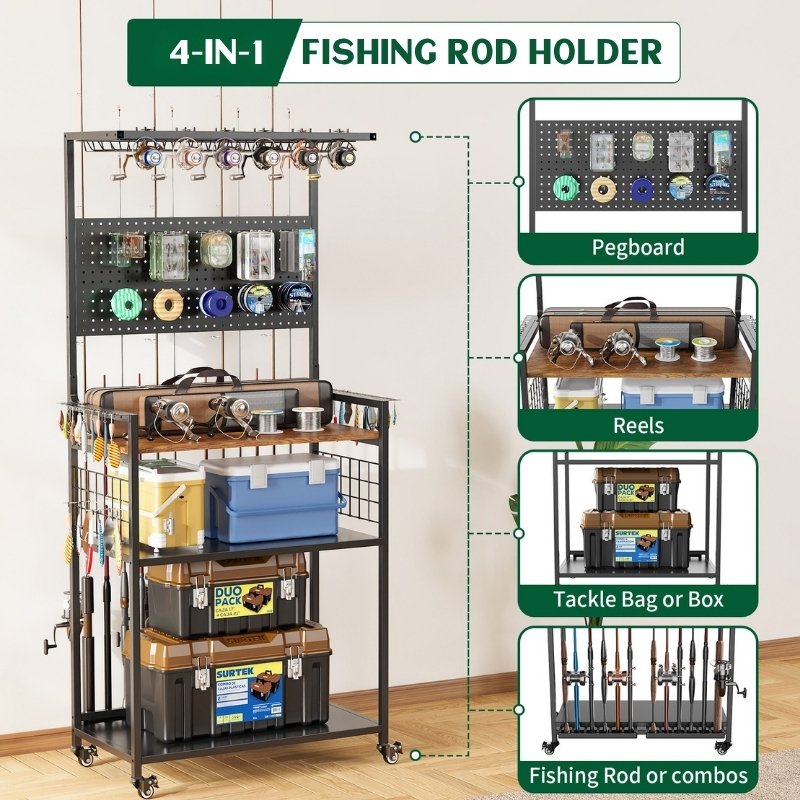 Mobile Fishing Rod Holder