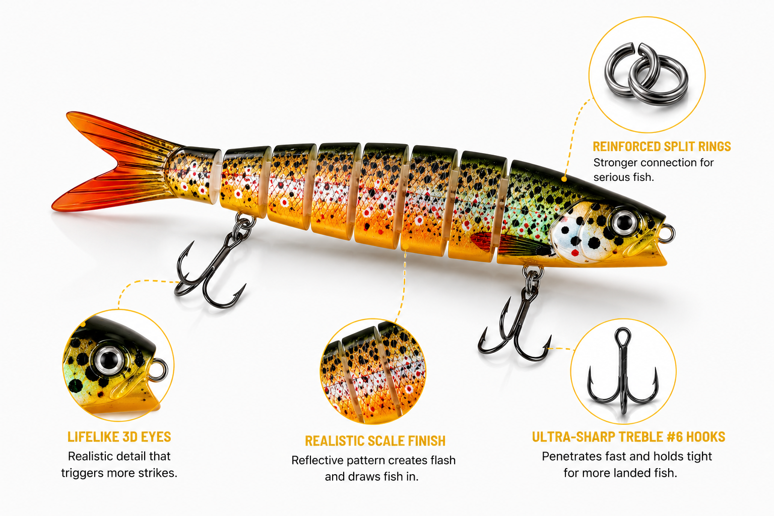 PredatorFlex Swimming Popper - 5.6