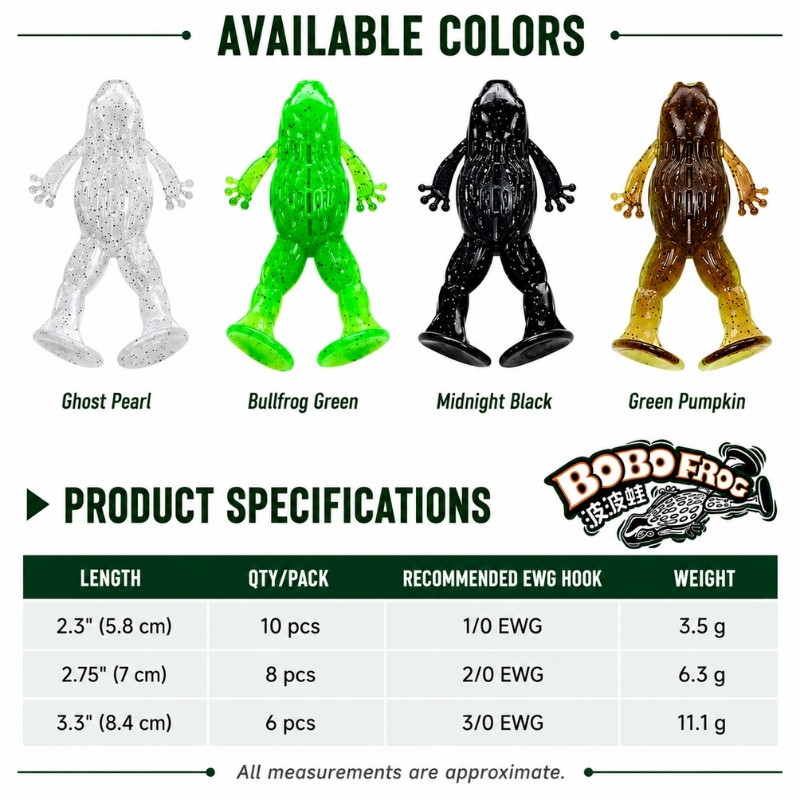 BoBo Frog Topwater Soft Bait