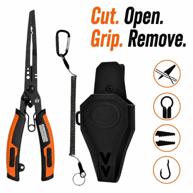 HookMaster 7.7" Fishing Pliers - product photo