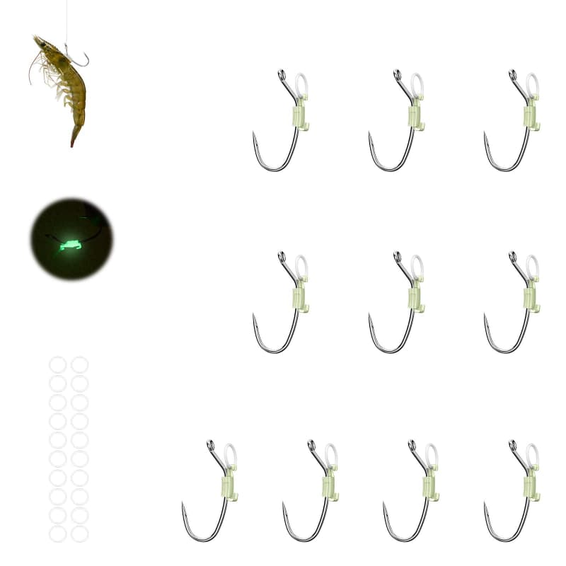 Luminous Live Shrimp Hooks