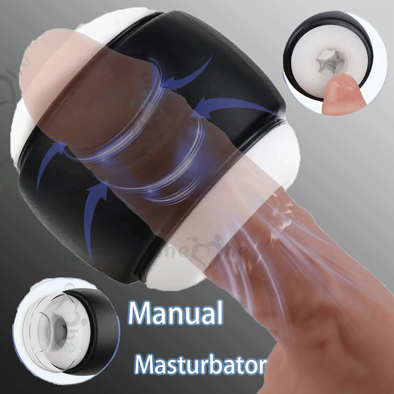 Open-Ended Male Masturbator with Transparent Cover
