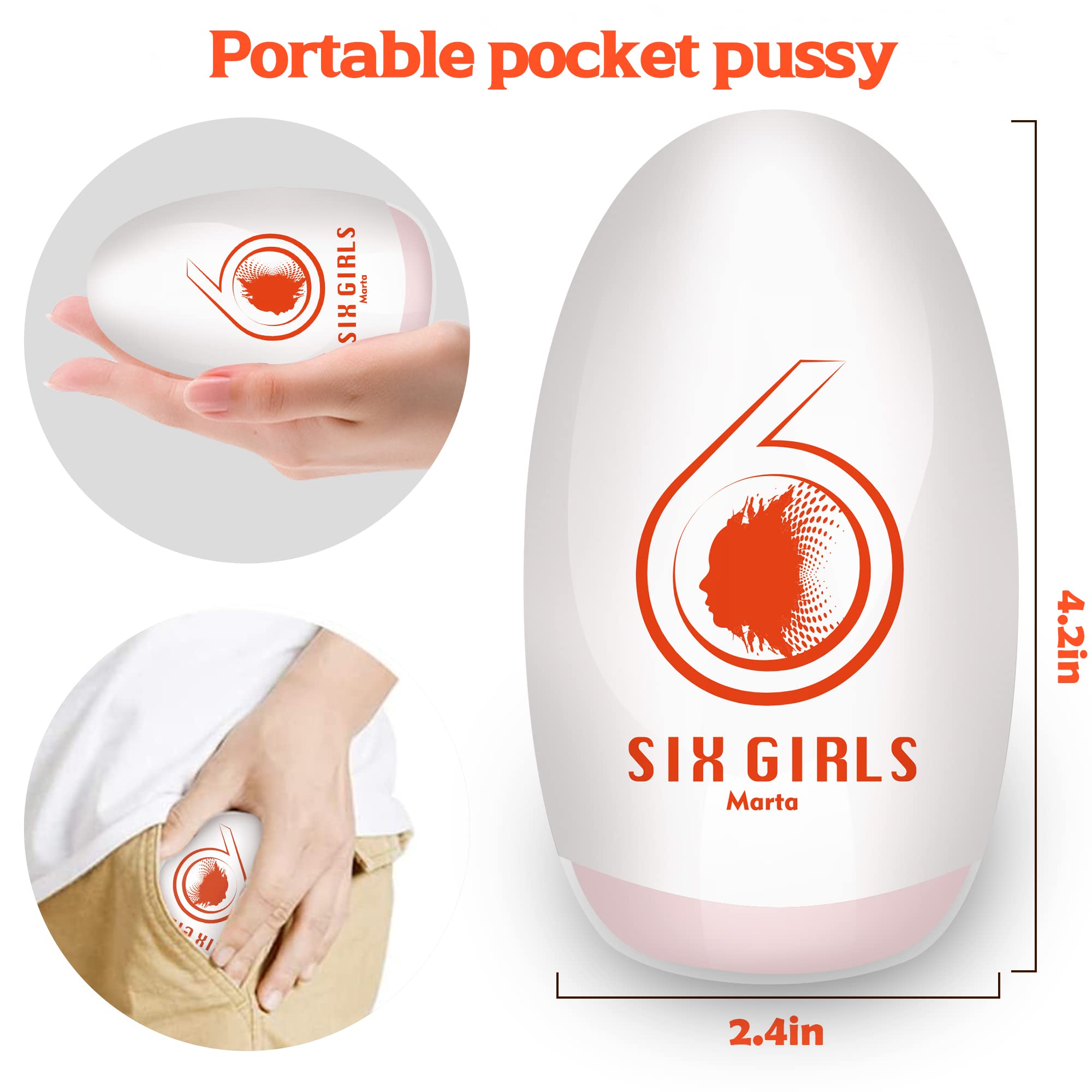 4.2IN Portable Pocket Pussy Stroker