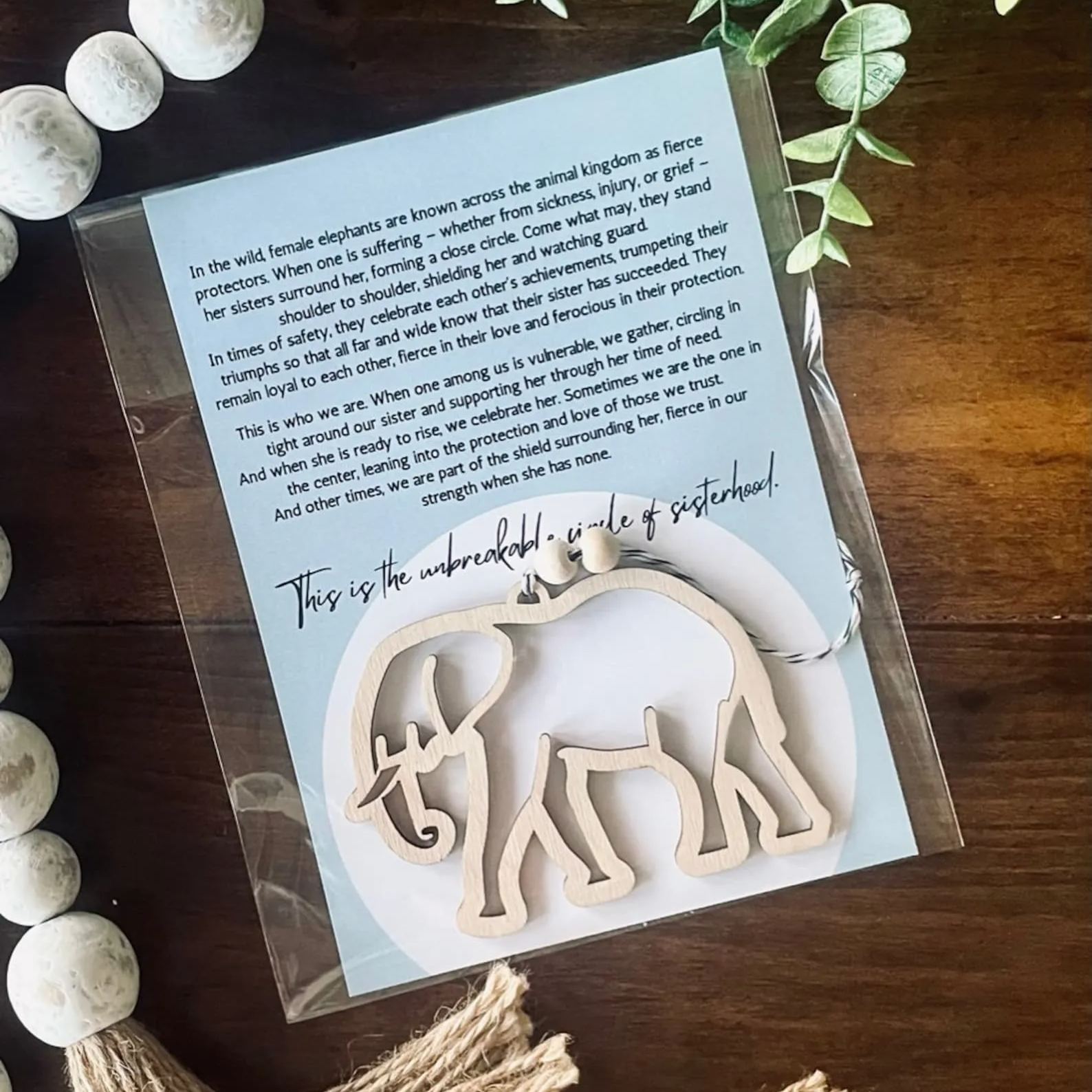 Circle of Sisterhood•Elephant Sisterhood Ornament
