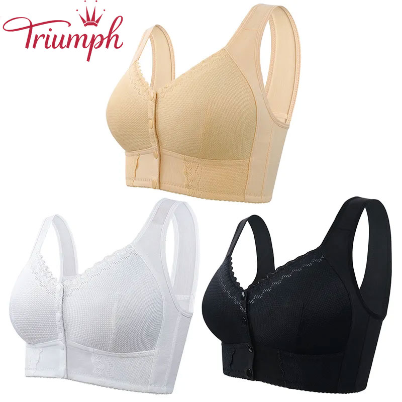 Triumph -[Pay 1 Get 3]Front Closure Breathable Bra for Seniors