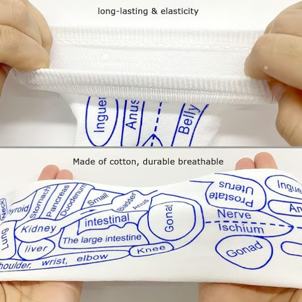 Κάλτσες Ρεφλεξολογίας με Εργαλείο Μασάζ Σημείων Πυρόλυσης