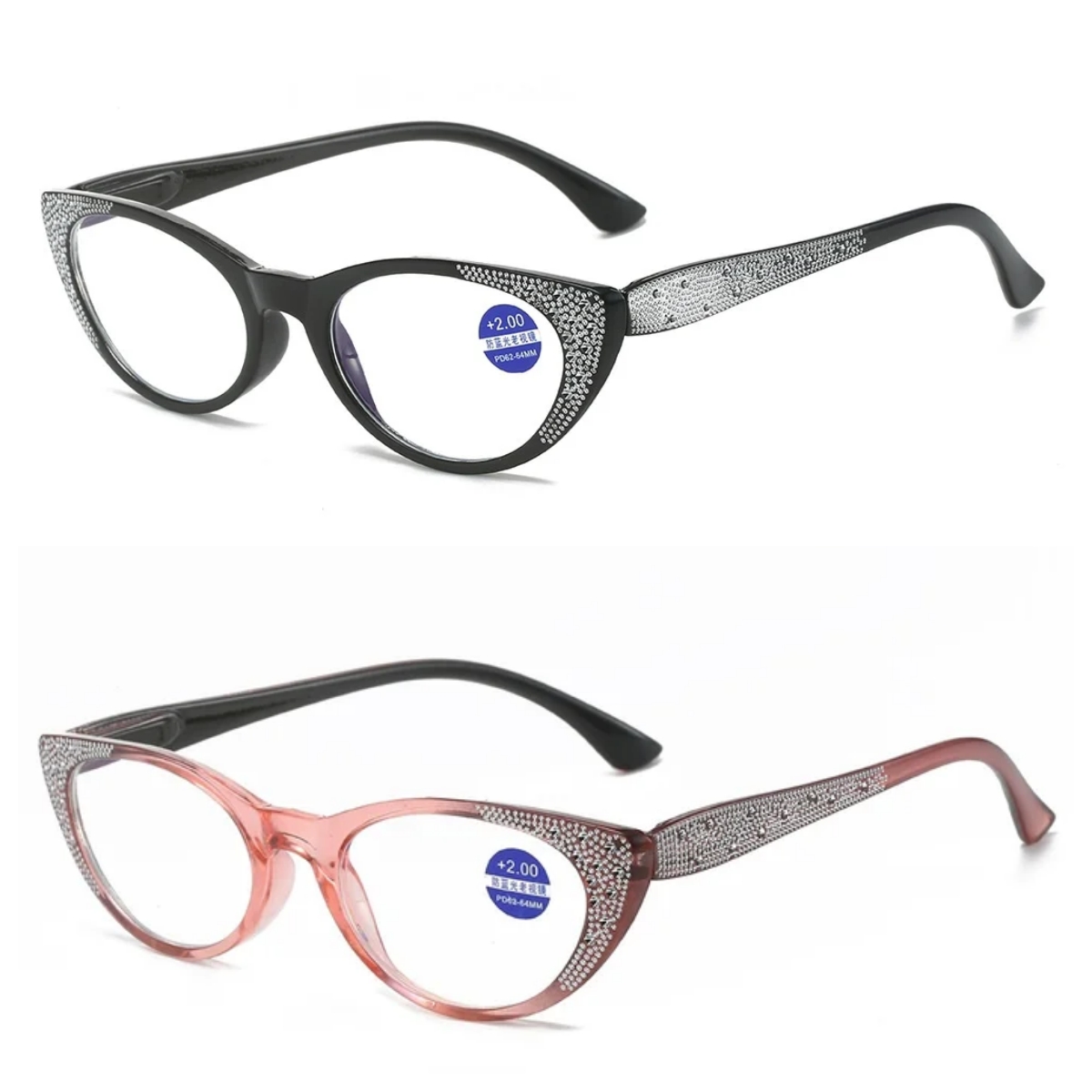 【Αγοράστε 1 και λάβετε 1 δωρεάν】ΓΥΝΑΙΚΕΙΑ Μόδας διαμαντένια γυαλιά πρεσβυωπίας κατά του μπλε φωτός