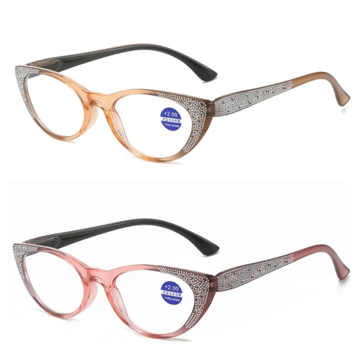 【Αγοράστε 1 και λάβετε 1 δωρεάν】ΓΥΝΑΙΚΕΙΑ Μόδας διαμαντένια γυαλιά πρεσβυωπίας κατά του μπλε φωτός